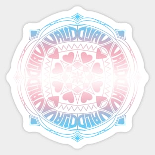 Trans is Valid Mandala Sticker